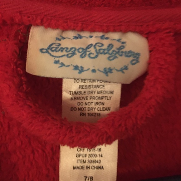 Red Child’s Robe Size 7/8 - Picture 4 of 4